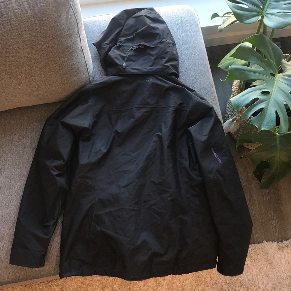 Patagonia 3-in-one snowbelle ski jacket large black purple - Picture 2 of 16